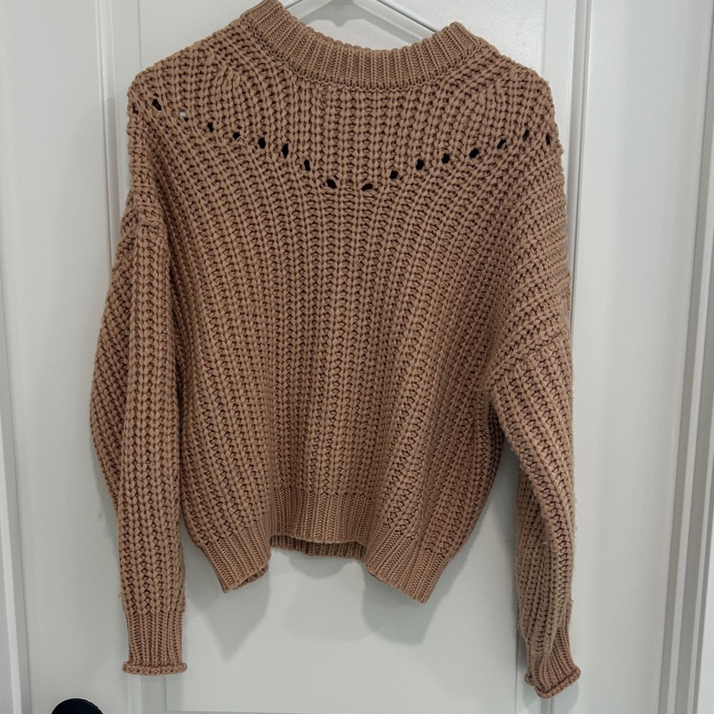 Elodie Warm Brown Knit Sweater